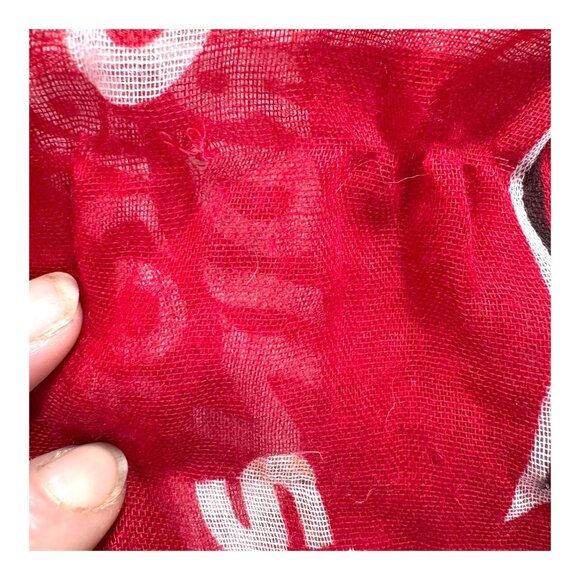 Arizona Cardinals Logo Infinity Scarf Red Lightweight Sheer NFL Tailgating Fan - Picture 6 of 8